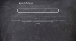 Desktop Screenshot of persuasionfactor.com